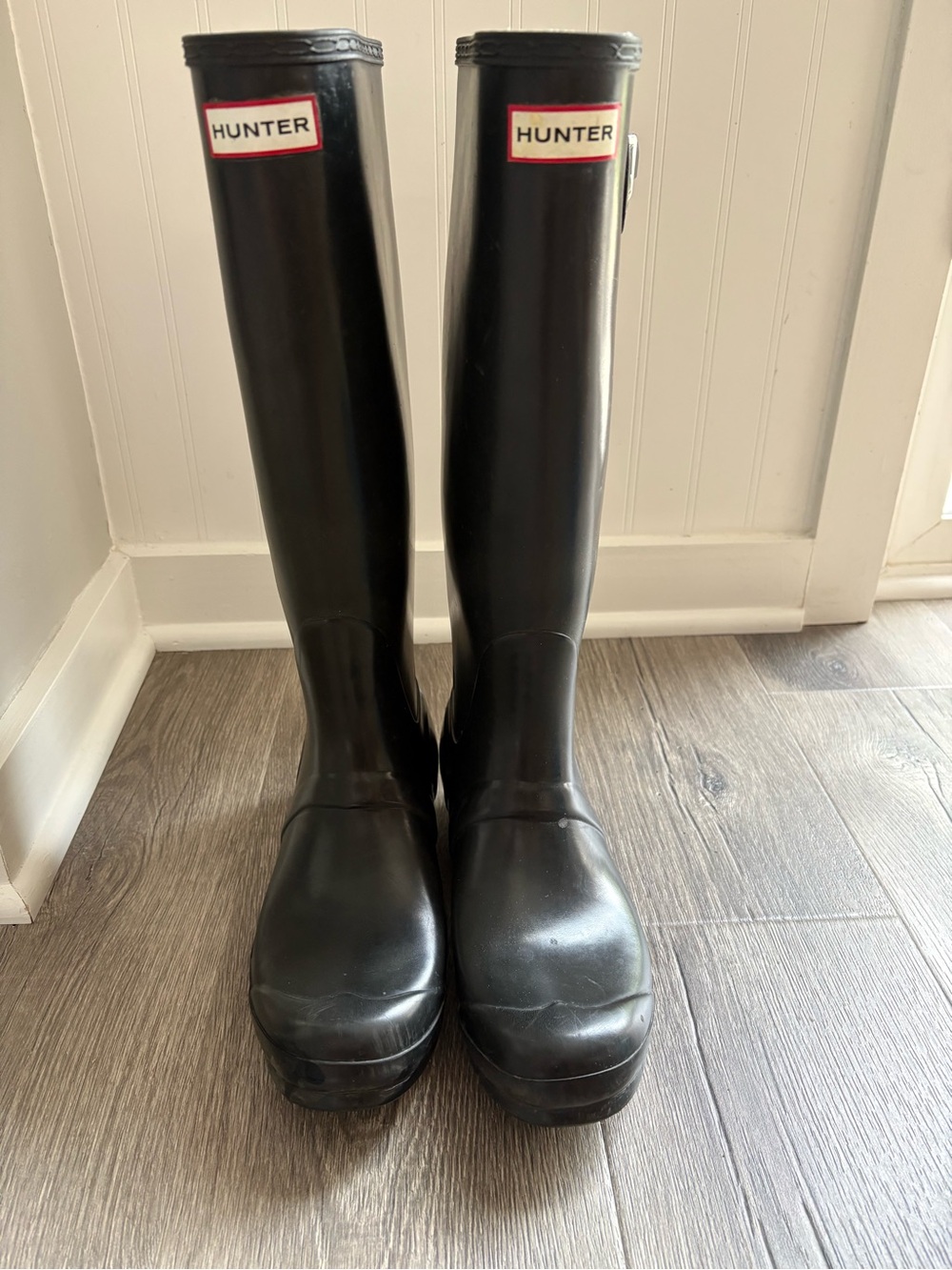 Hunter Black Tall Women's Rain Boots